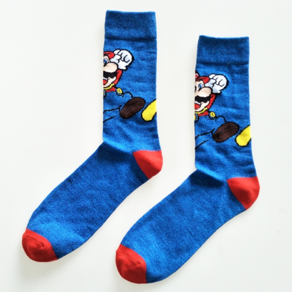 Super Mario Socks 2 Varieties 4 for $32 Any Socks - Picture 2 of 5